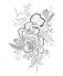 Woodland Wonderland : A Tranquil Coloring Retreat – A Calming Coloring Book of Flowers and Forest Animals for Adults фото книги маленькое 8