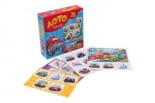 Лото (30 фишек) + пазлы (24 элемента) "Транспорт" фото книги