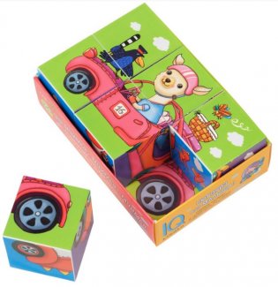 Умные кубики в поддончике. 6 штук. Мы мчимся, мчимся, мчимся фото книги 2