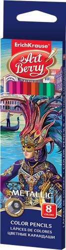Карандаши "Metallic Creative Line", 8 цветов фото книги