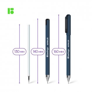 Ручка шариковая Berlingo "Ultra X2" черная, 0,7 мм, игольчатый стержень. Арт. CBp_07282 фото книги 3