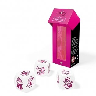 Игра Rory's Story Cubes "Кубики Историй: Мифы", дополнительный набор (3 кубика) фото книги 2