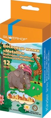 Мелки восковые "Metallic Zanzibar", 12 штук фото книги