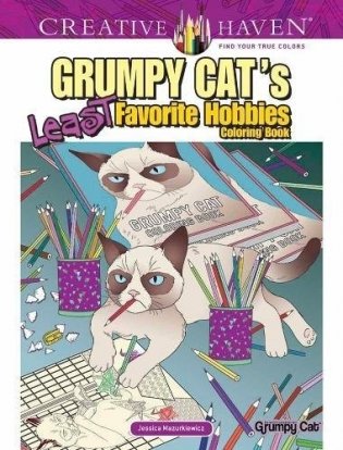 Creative Haven Grumpy Cat's Least Favorite Hobbies фото книги