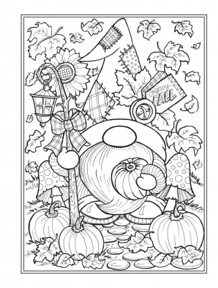 Creative haven autumn harvest coloring book фото книги 4