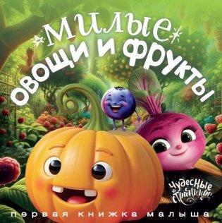 Милые овощи и фрукты. Первая книжка малыша фото книги