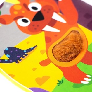 Тактильные пазлы. Touch and feel. Динозавры фото книги 4