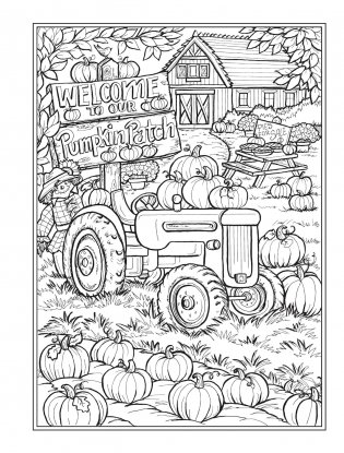 Creative haven autumn harvest coloring book фото книги 15