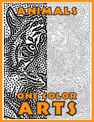 One Color ARTS: New Type of Relaxation & Stress Relief Coloring Book for Adults фото книги