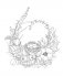 Woodland Wonderland : A Tranquil Coloring Retreat – A Calming Coloring Book of Flowers and Forest Animals for Adults фото книги маленькое 11