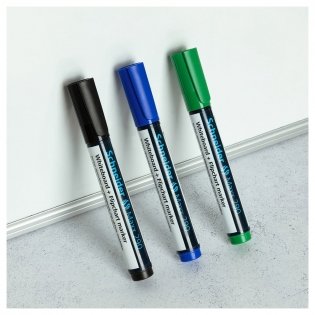 Маркер для белых досок и флипчартов Schneider "Maxx 290" черный, пулевидный, 3 мм. Арт. 129001 фото книги 4