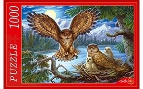 Пазлы "Совы", 1000 элементов фото книги