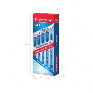 Ручка гелевая "G-TONE", синяя фото книги 6