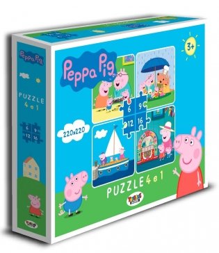 Пазл 4в1 "Свинка Пеппа №2" фото книги