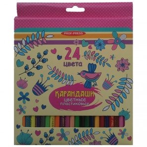 Карандаши цветные, 24 цвета фото книги