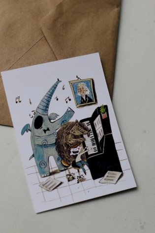 Открытка "Чокнутый этикет. Пианино" фото книги 2