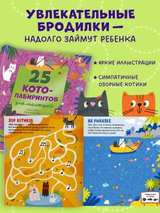 Лабиринты. 25 котолабиринтов для малышей фото книги 4