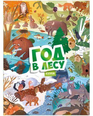 Виммельбух. Круглый год. Год в лесу фото книги