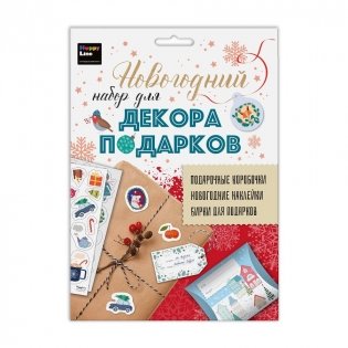 Новогодний набор для декора подарков фото книги