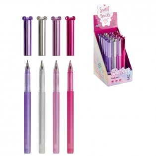 Ручка шариковая MESHU "Barbear" синяя, 0,7 мм, корпус ассорти. Арт. MS_64797 фото книги