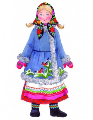 Игровой набор для девочек из картона. Кукла "Аленушка" фото книги 2
