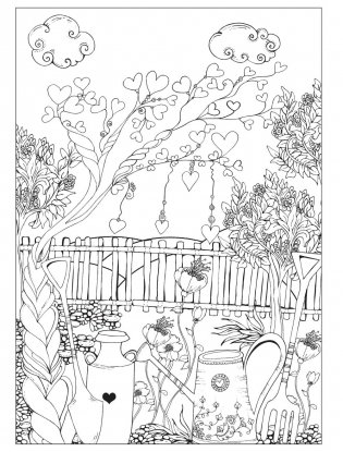 Creative Haven Love Is in the Air! Coloring Book фото книги 4