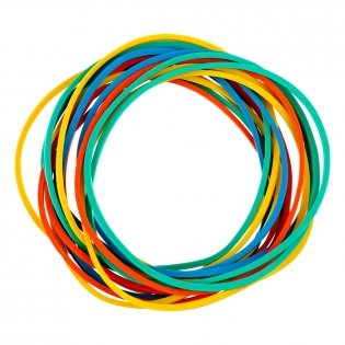 Банковская резинка 100 г. OfficeSpace, диаметр 40 мм, ассорти, европодвес. Арт. 333902 фото книги 2