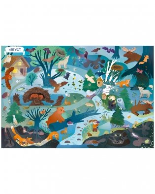 Виммельбух. Круглый год. Год в лесу фото книги 7