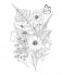 Woodland Wonderland : A Tranquil Coloring Retreat – A Calming Coloring Book of Flowers and Forest Animals for Adults фото книги маленькое 15