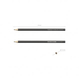 Набор чернографитных карандашей "Jet Black 100", HB, 4 штуки фото книги 4