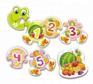 Развивающие наборы "Уроки с мамой. Фруктовая гусеница" фото книги 2