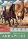 Папка для акварели "Лошади в прериях", А4, 10 листов, 180 г/м2 фото книги маленькое 2