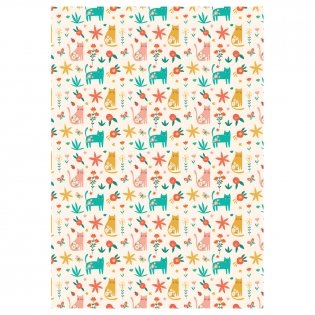 Упаковочная бумага глянц. 70х100 см, MESHU "Cozy home", 80 г/м2, ассорти, 4 дизайна. Арт. 852 фото книги 5