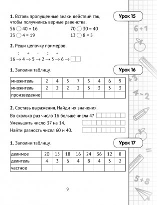 Математика. 3 класс. Минутка устного счёта фото книги 8