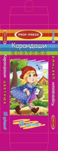 Набор цветных карандашей "Красная шапочка" (18 штук) фото книги
