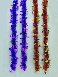 Мишура со звездами, 2-х цветов фото книги