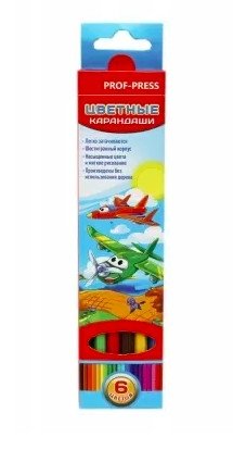 Карандаши цветные "Крутые виражи", 6 цветов фото книги