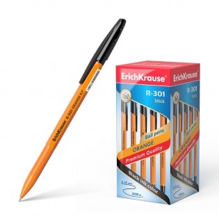 Ручка шариковая "R-301 Orange Stick", черная фото книги 2