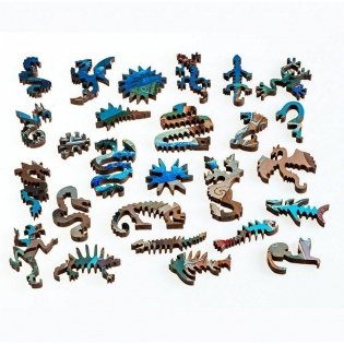 Пазл "Купание разноцветного дракона", 125 деталей фото книги 5