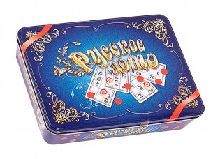 Русское лото в жестяной коробке "Синий ларец" фото книги 2