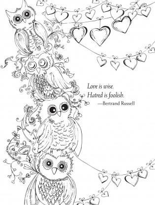Creative Haven Love Is in the Air! Coloring Book фото книги 7