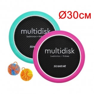 Набор для спортивной игры "Мультидиск Mini" (цвет ракеток: розовый и мятный) фото книги
