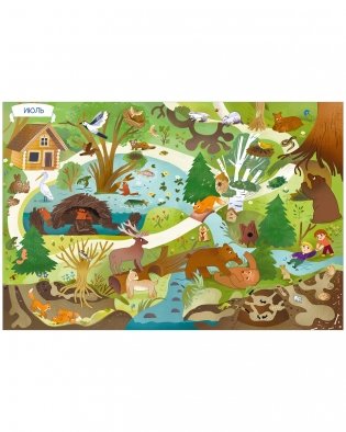 Виммельбух. Круглый год. Год в лесу фото книги 6