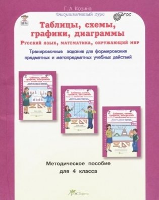 Таблицы, схемы, графики, диаграммы. 4 класс. Методическое пособие. Русский язык. Математика. Окружающий мир фото книги