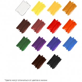 Акварель Гамма Классическая, медовая, 14 цветов, без кисти, пластик. упак., европодвес NEW. Арт. 1009195 фото книги 3