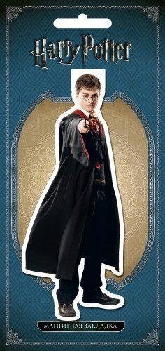 Фигурная магнитная закладка. Гарри Поттер фото книги